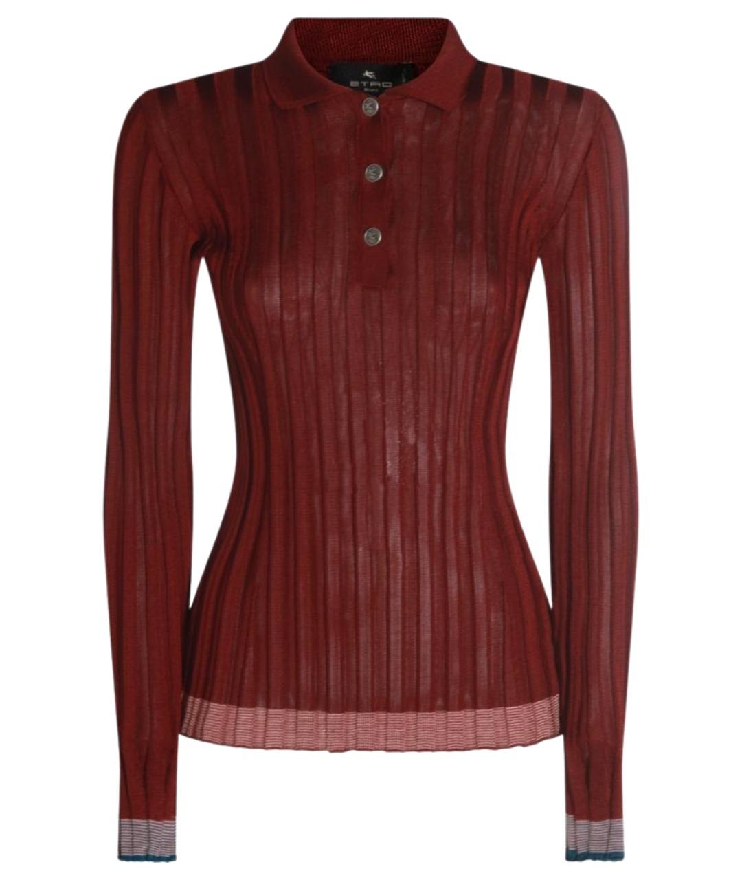 ETRO Бордовый вискозный джемпер / свитер, фото 1
