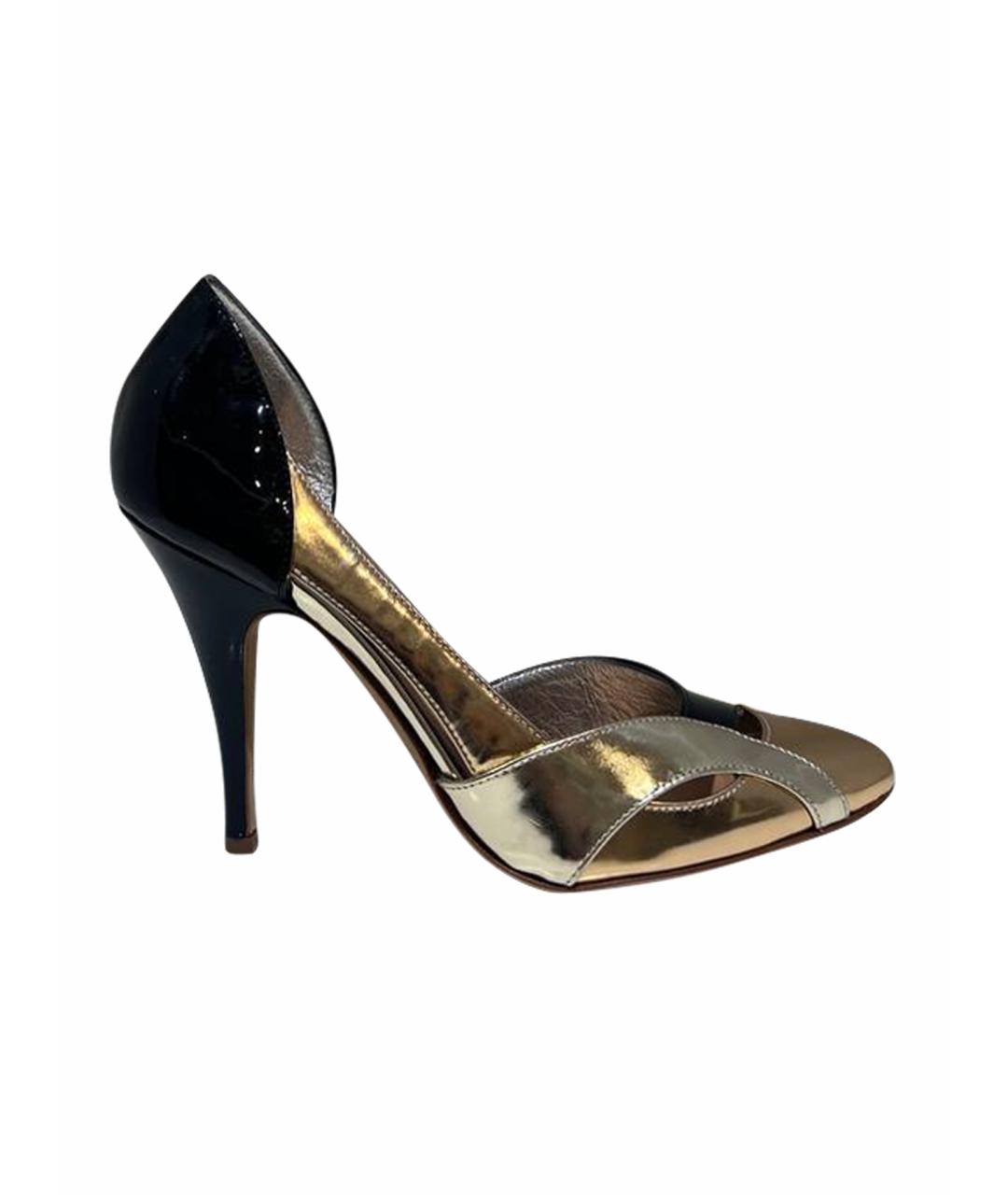 GIUSEPPE ZANOTTI DESIGN Золотые кожаные туфли, фото 1