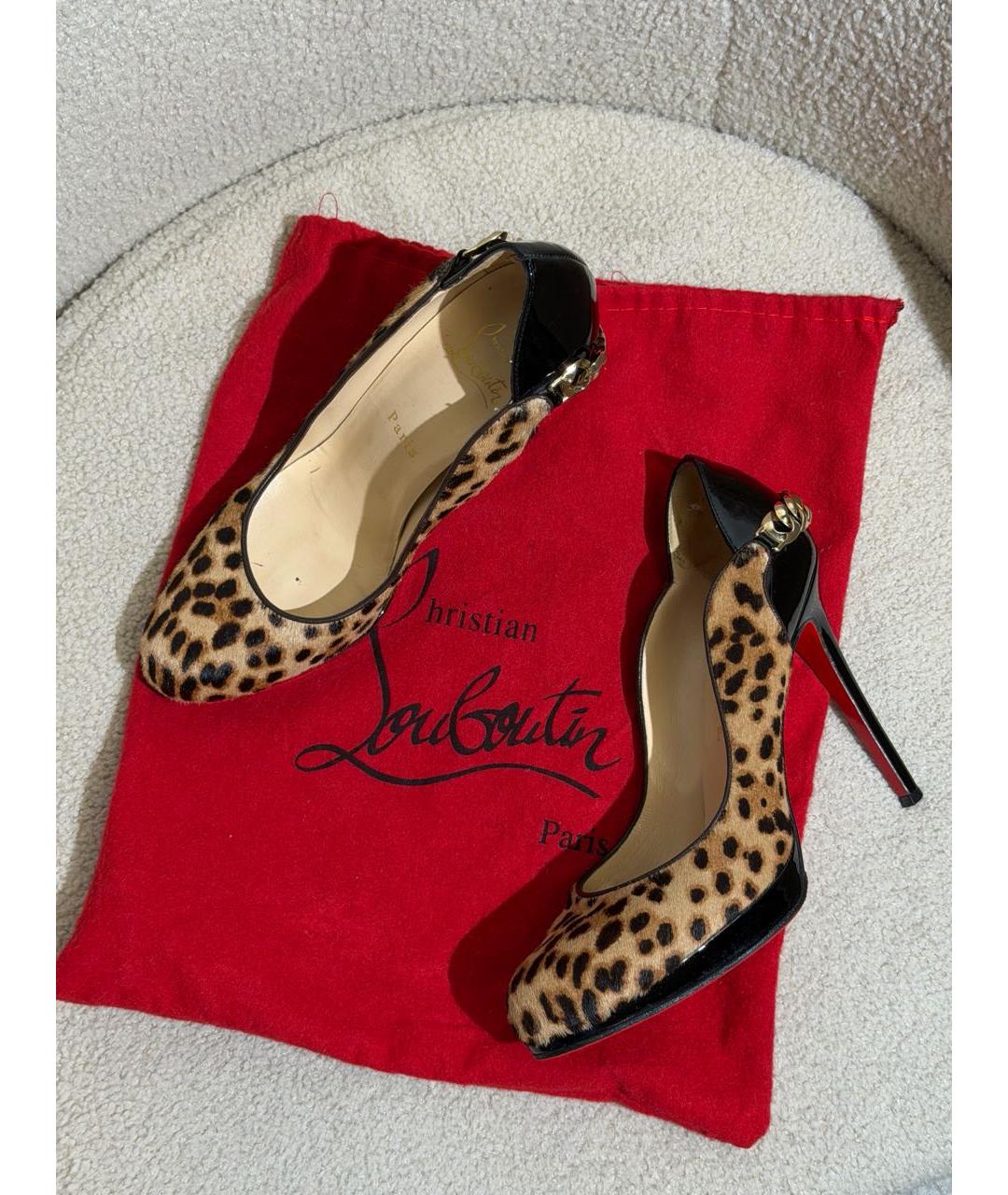 CHRISTIAN LOUBOUTIN Мульти кожаные туфли, фото 3