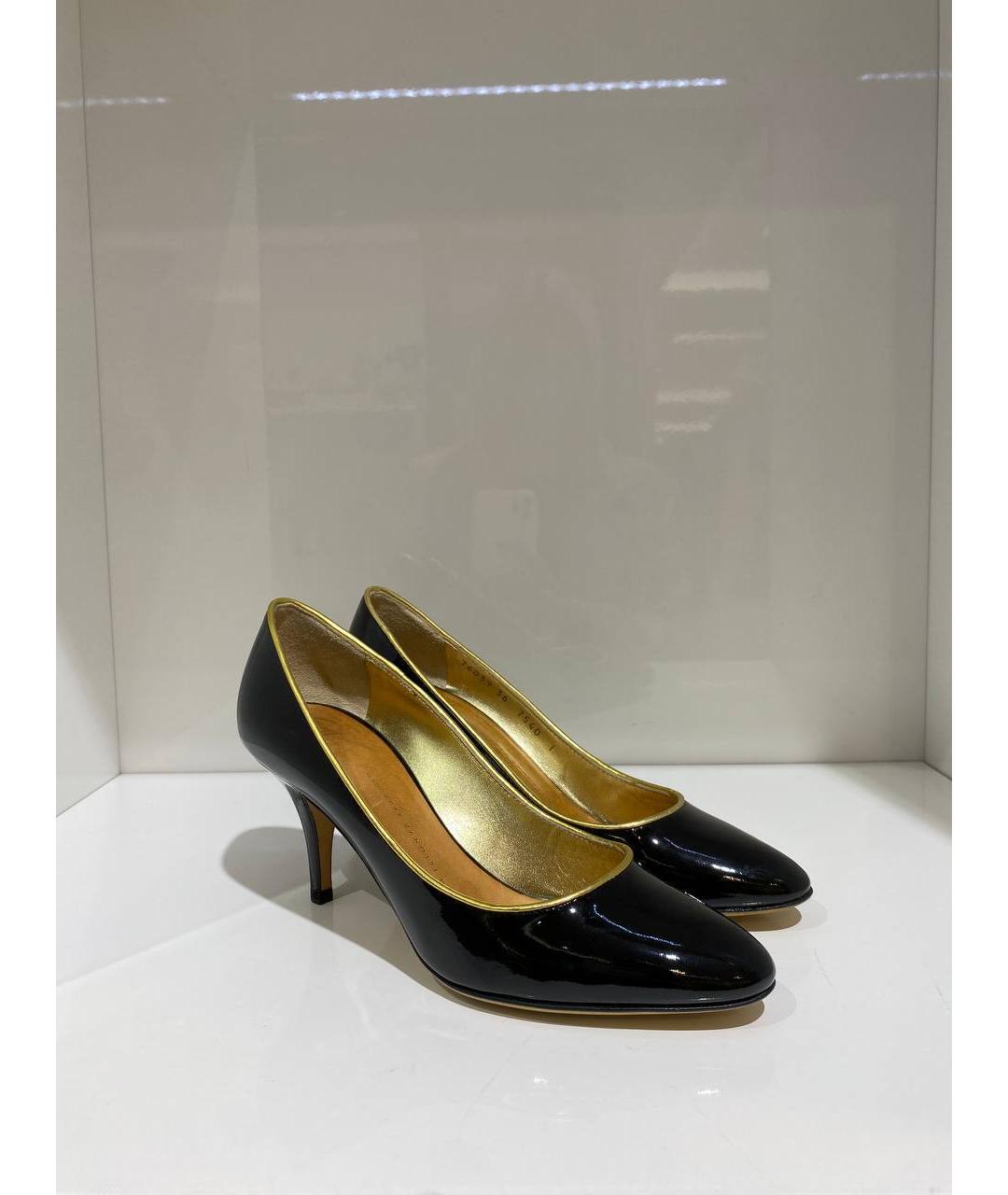 GIUSEPPE ZANOTTI DESIGN Черные кожаные туфли, фото 2