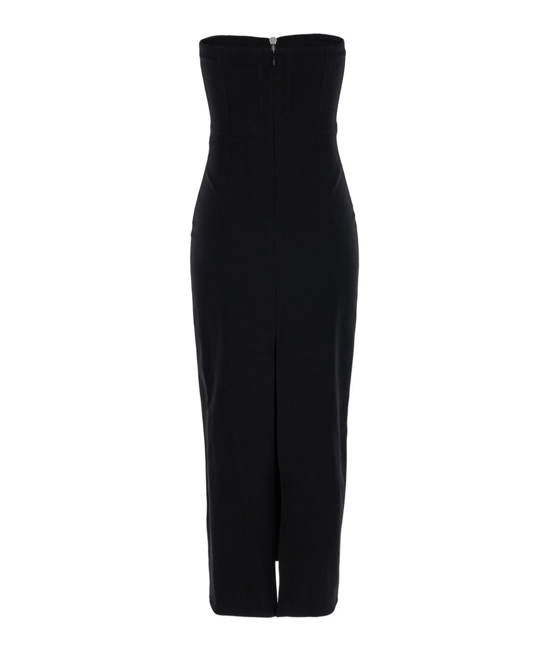 THE ATTICO Черное вискозное повседневное платье, фото 2