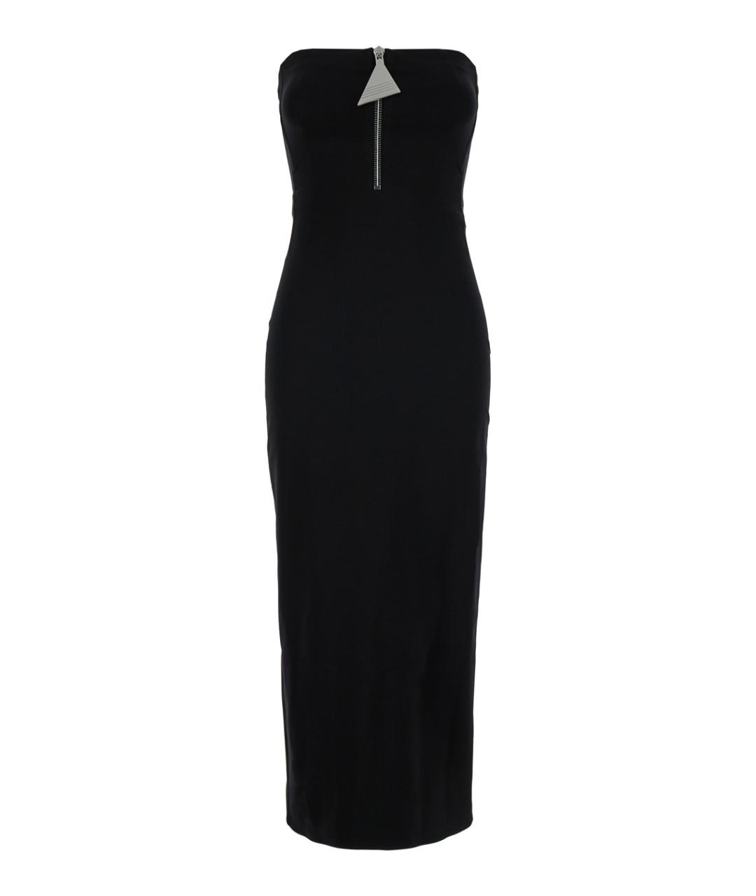 THE ATTICO Черное вискозное повседневное платье, фото 1