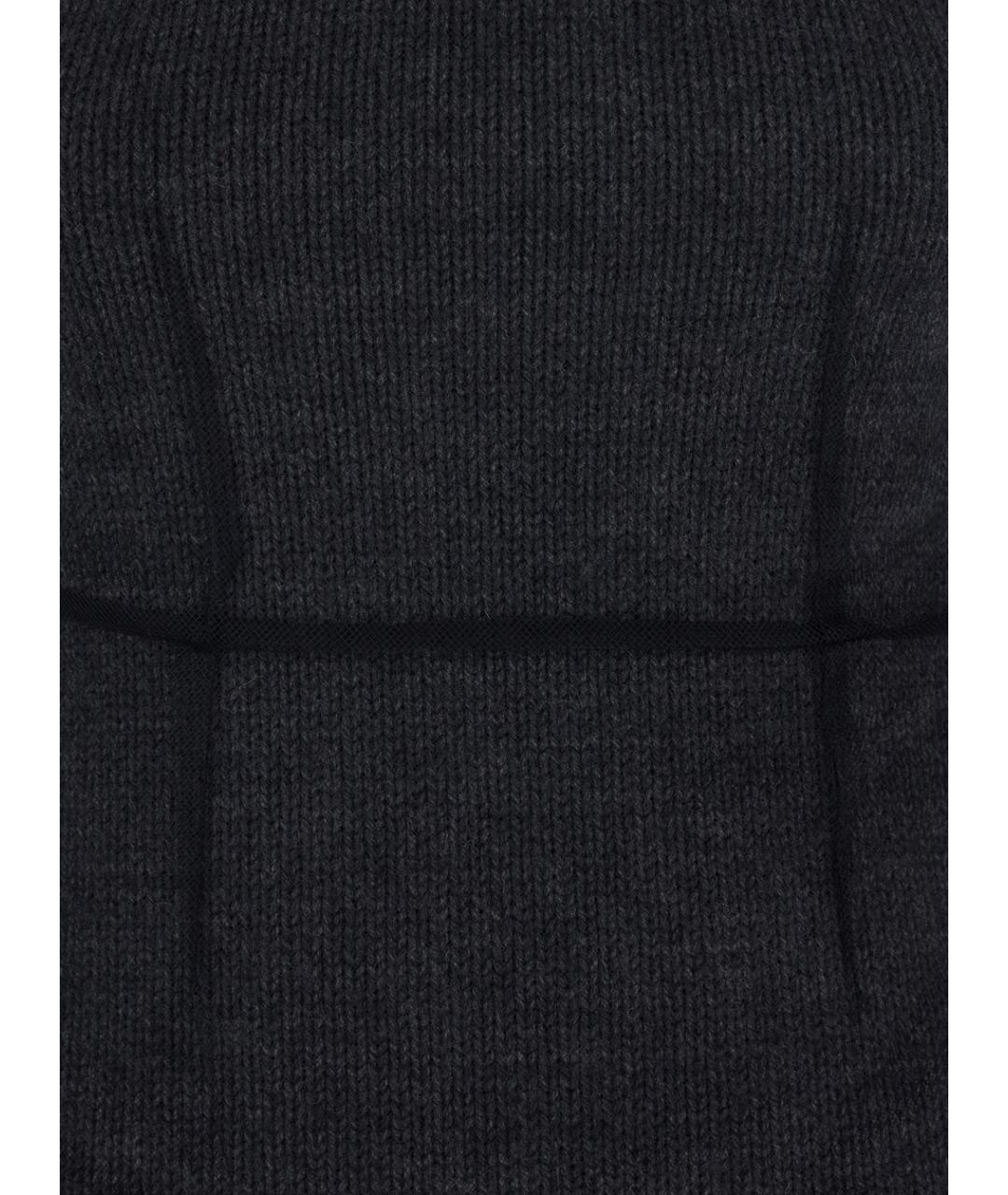 MSGM Серое шерстяное повседневное платье, фото 3