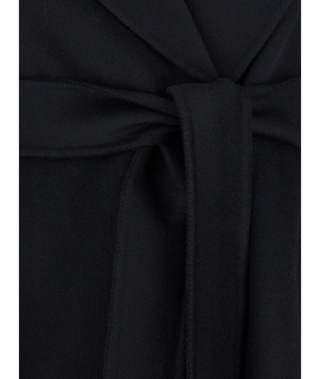 MAX MARA STUDIO Черное шерстяное пальто, фото 3