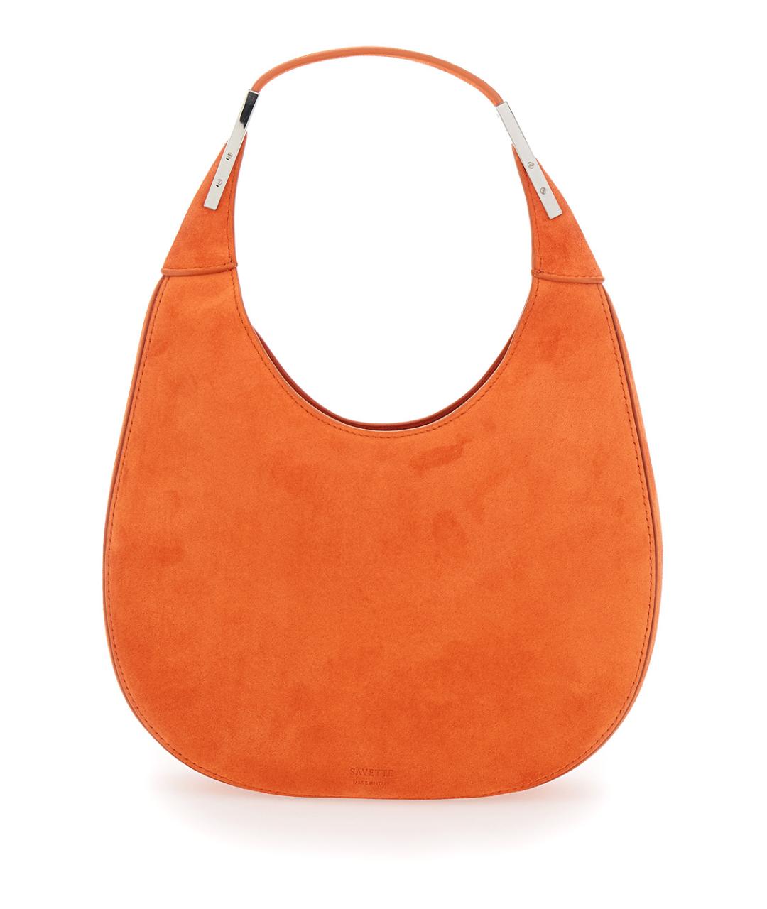 Savette Оранжевая замшевая сумка через плечо, фото 2
