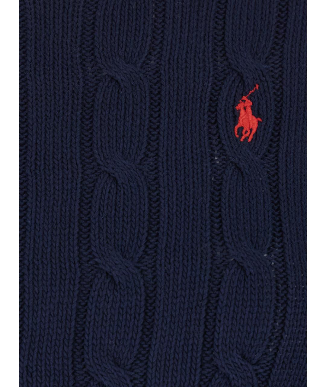 POLO RALPH LAUREN Синий хлопковый джемпер / свитер, фото 3