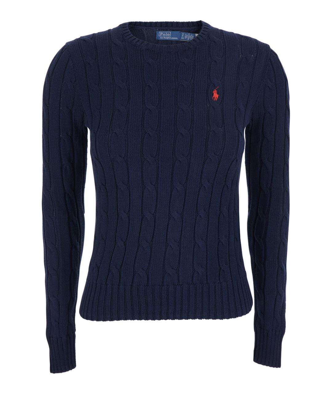 POLO RALPH LAUREN Синий хлопковый джемпер / свитер, фото 1