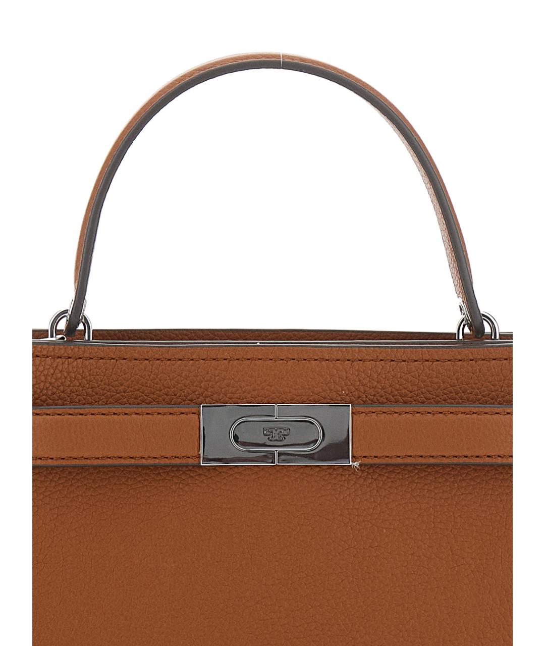 TORY BURCH Коричневая кожаная сумка через плечо, фото 3