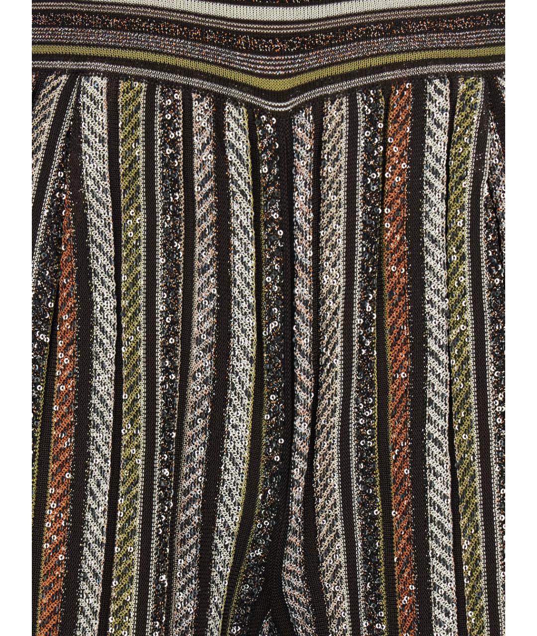 MISSONI Мульти синтетические прямые брюки, фото 3