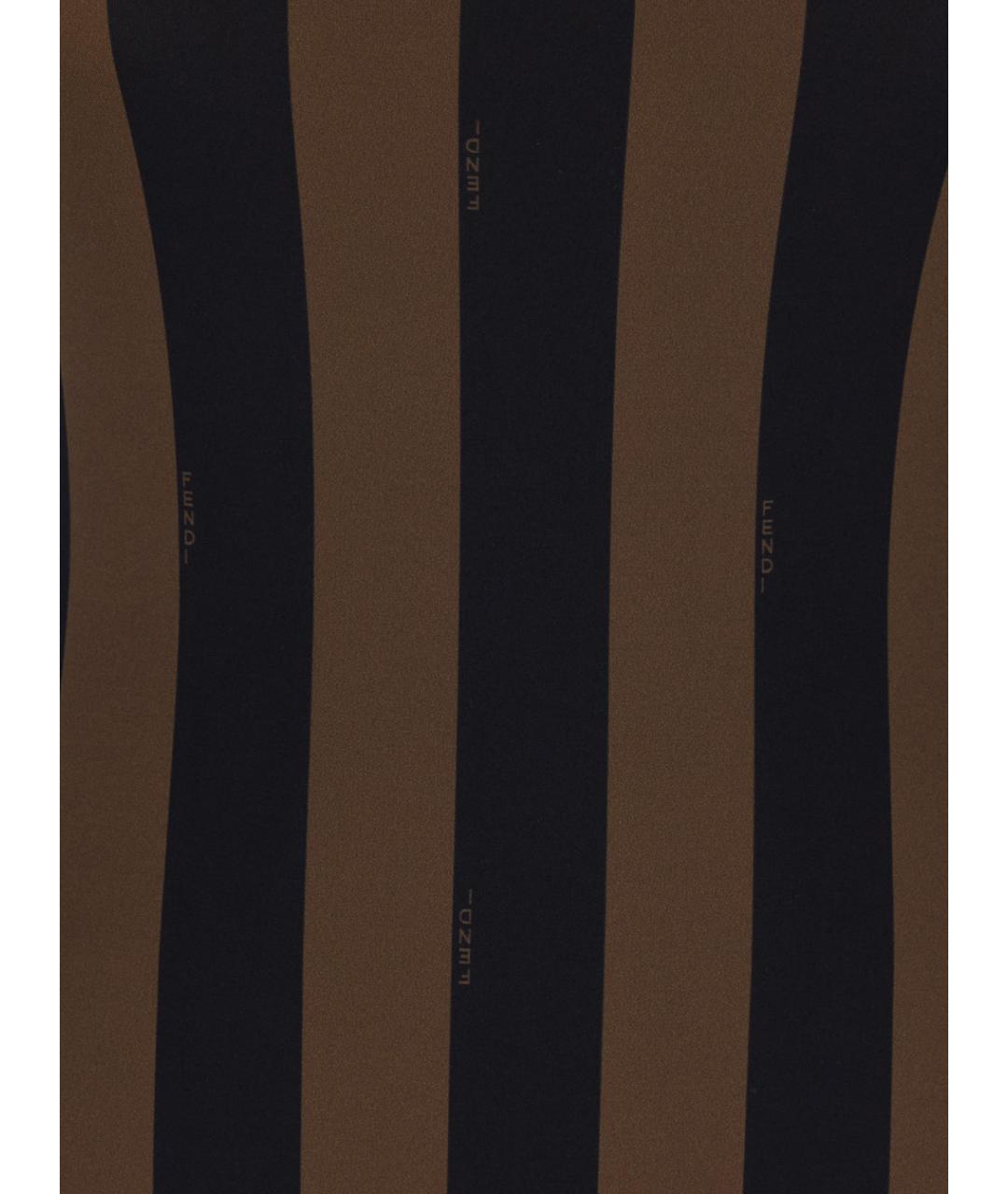 FENDI Коричневый полиамидовый купальник, фото 3