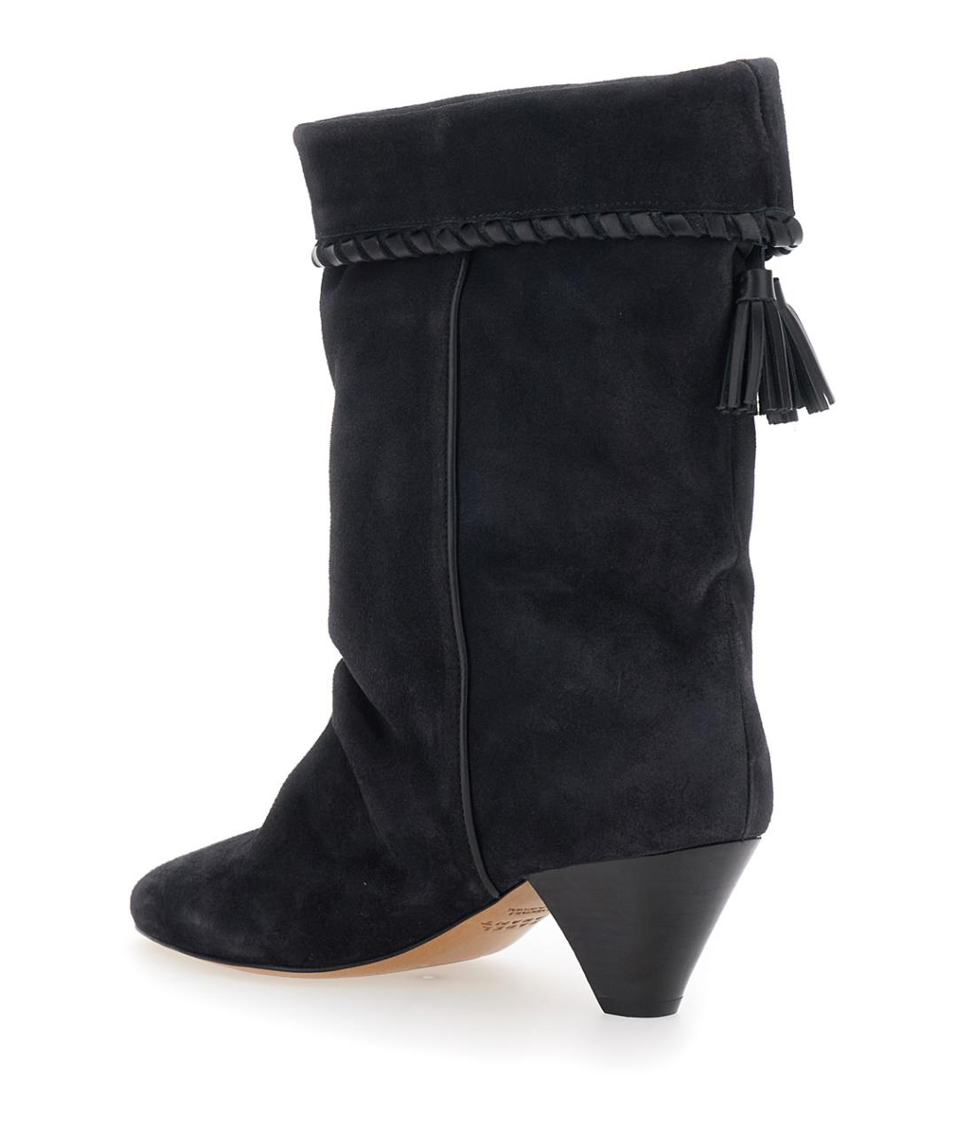 ISABEL MARANT Черные замшевые полусапоги, фото 3