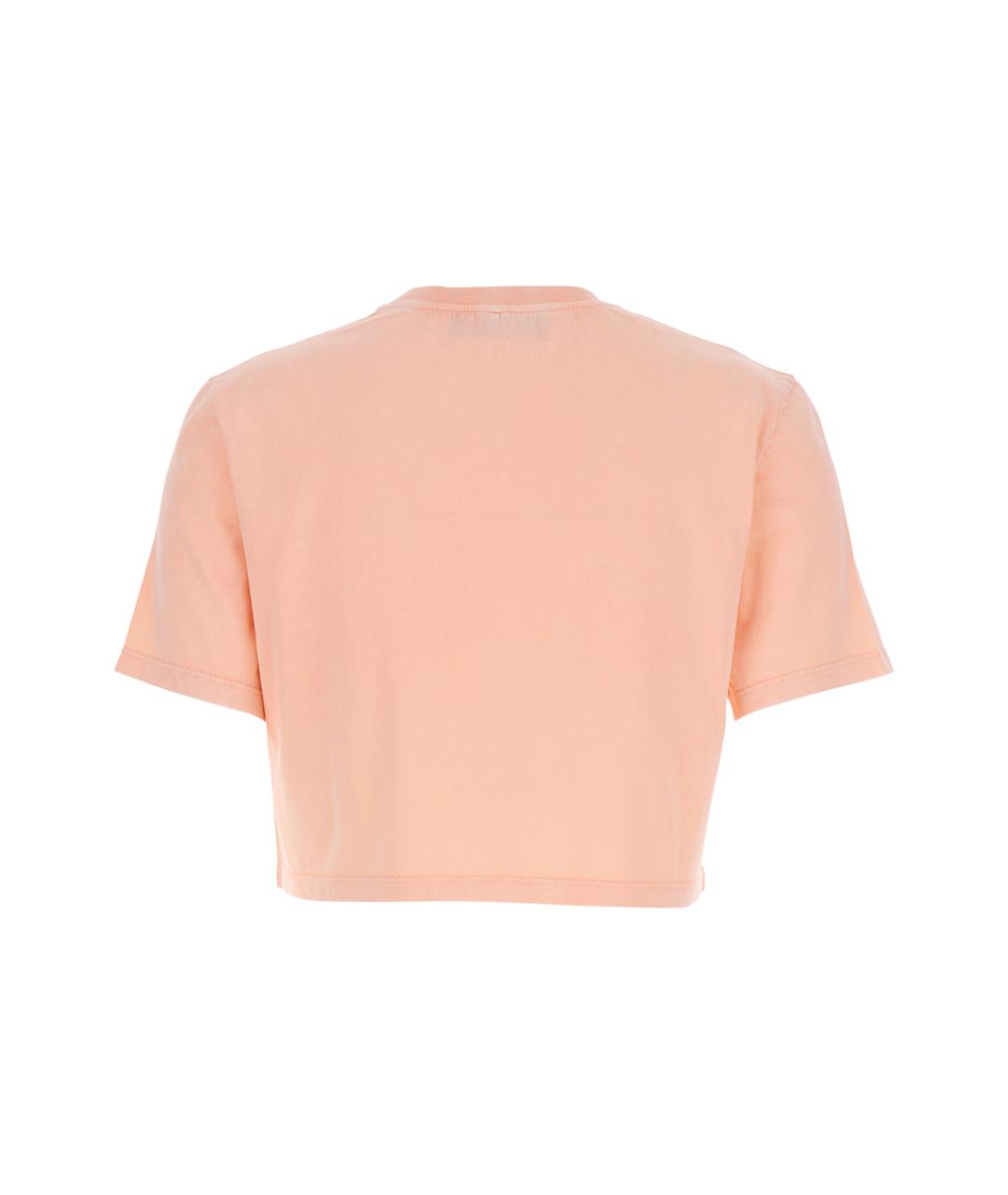 FENDI Розовая хлопковая футболка, фото 2