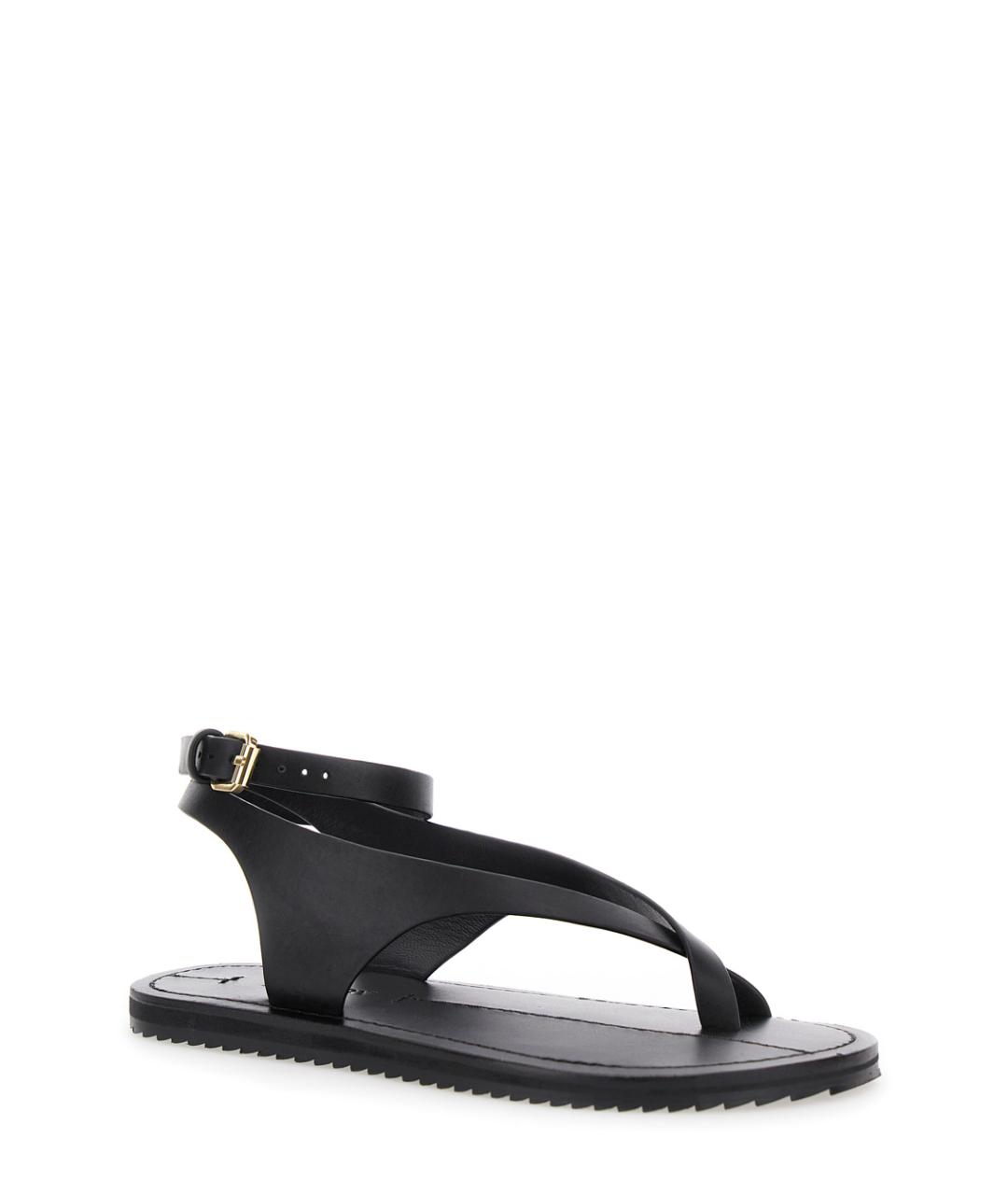 A.EMERY Черные кожаные сандалии, фото 2