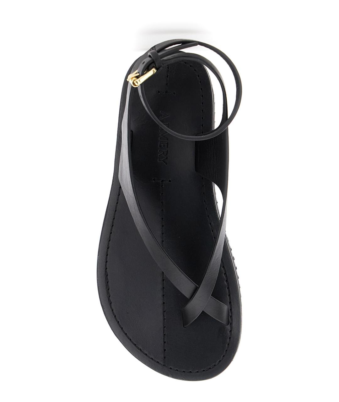 A.EMERY Черные кожаные сандалии, фото 4