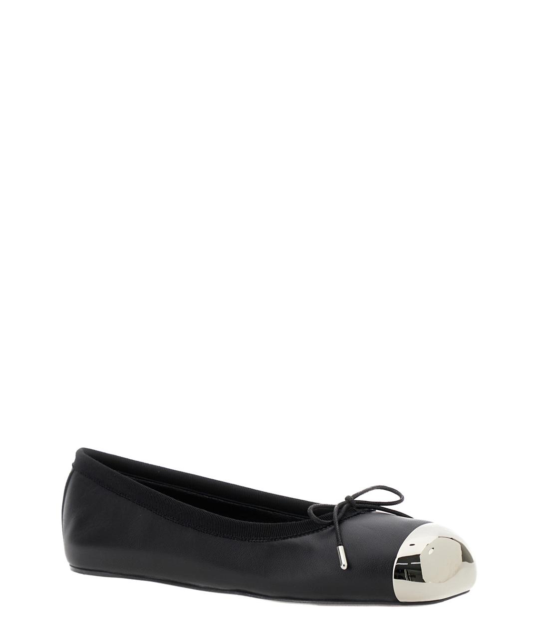 ALEXANDER MCQUEEN Черные кожаные балетки, фото 2