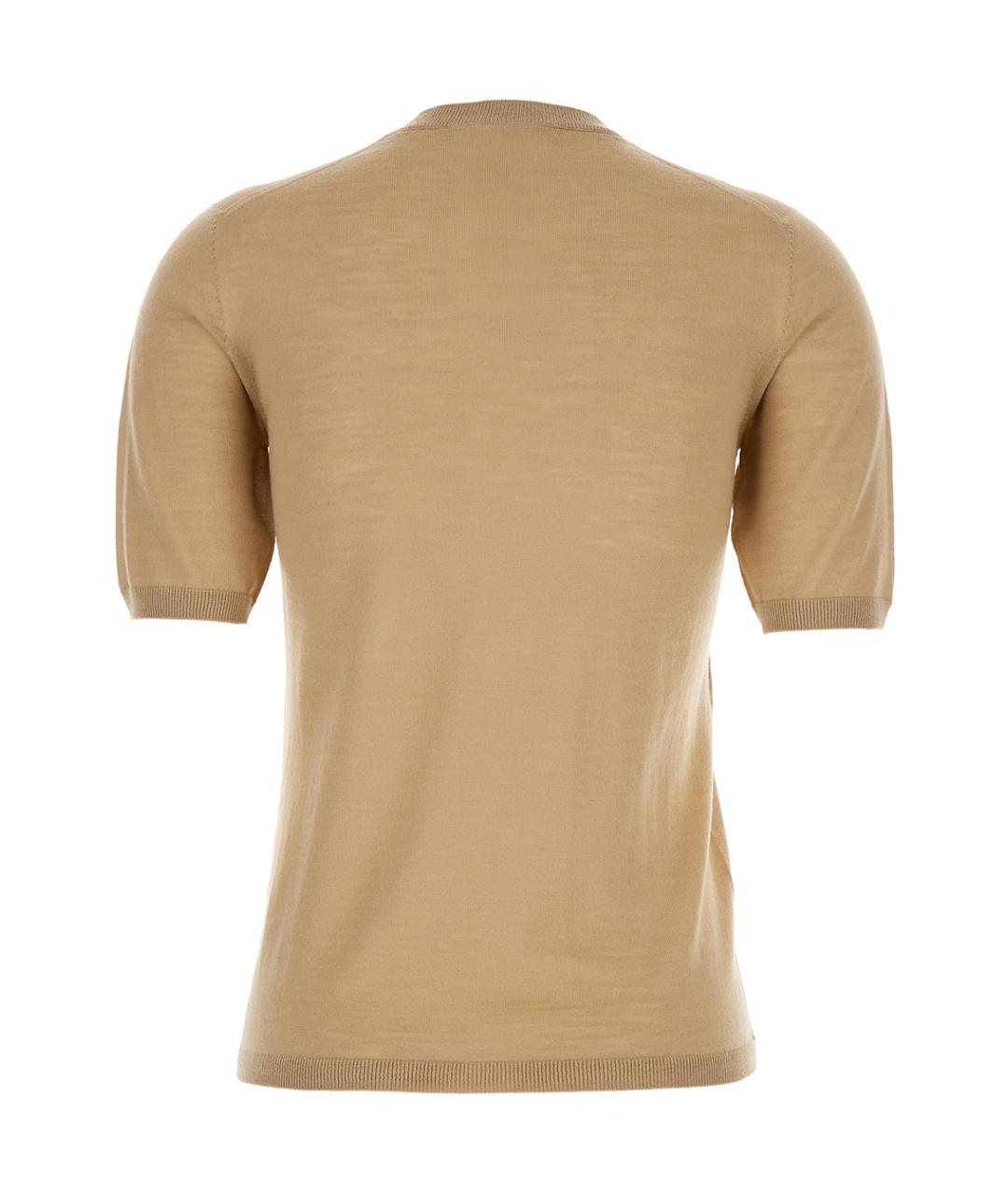 MAX MARA Бежевый шерстяной джемпер / свитер, фото 2