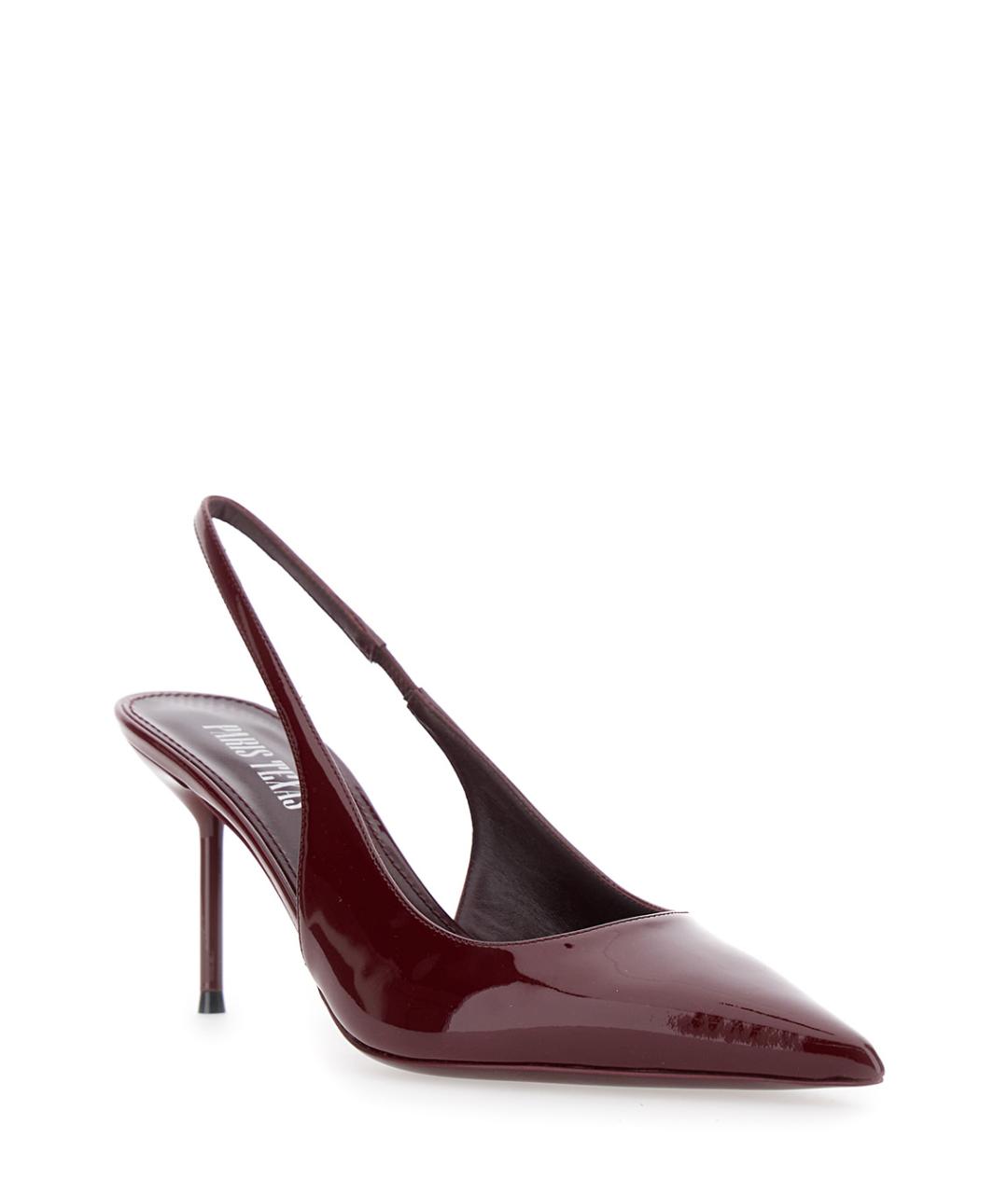 PARIS TEXAS Бордовые кожаные туфли, фото 2