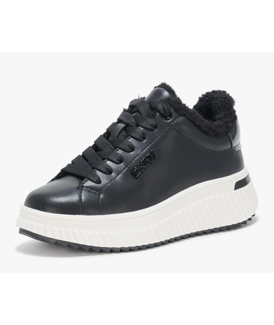 DKNY Черные кожаные кроссовки, фото 10