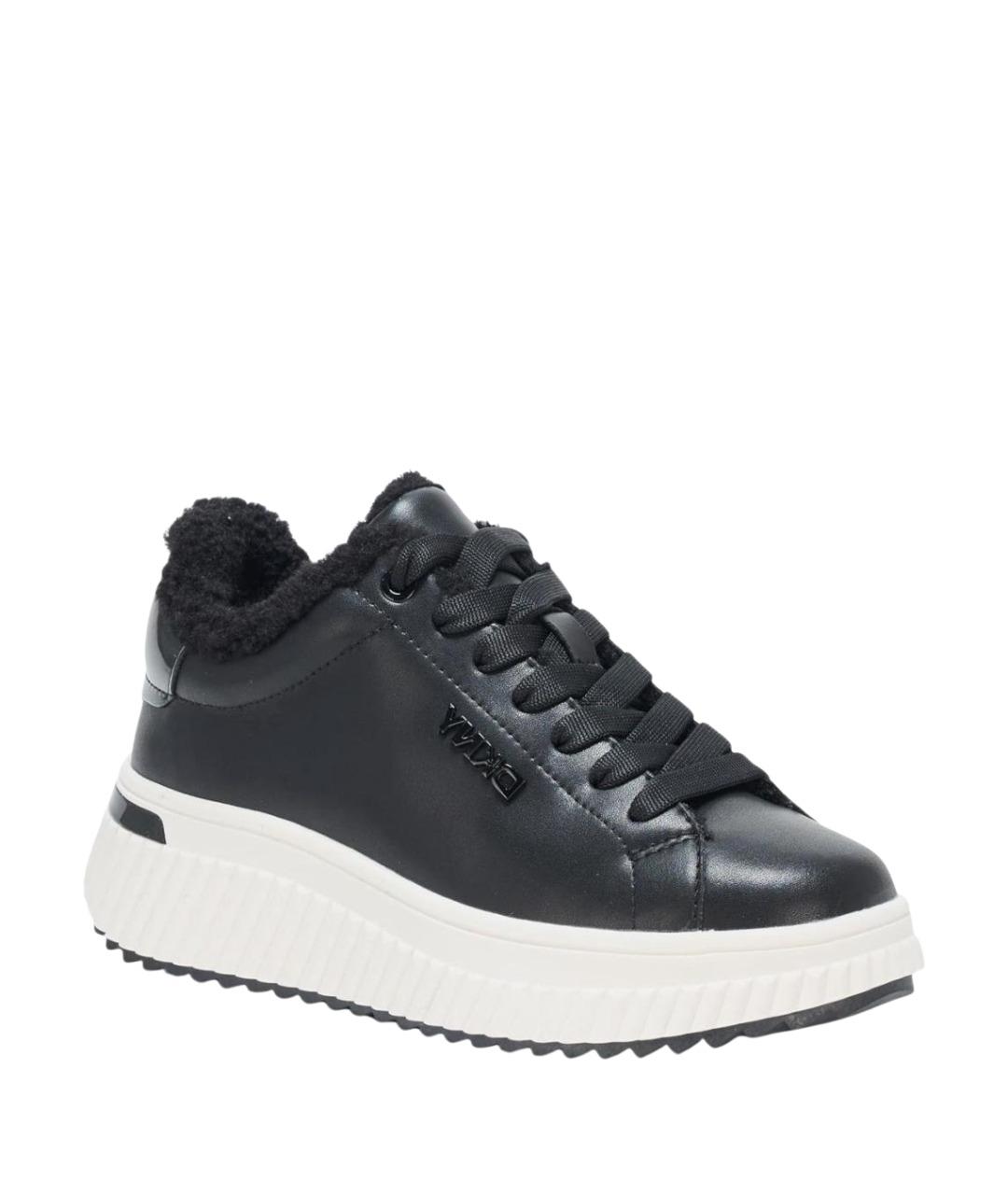 DKNY Черные кожаные кроссовки, фото 1