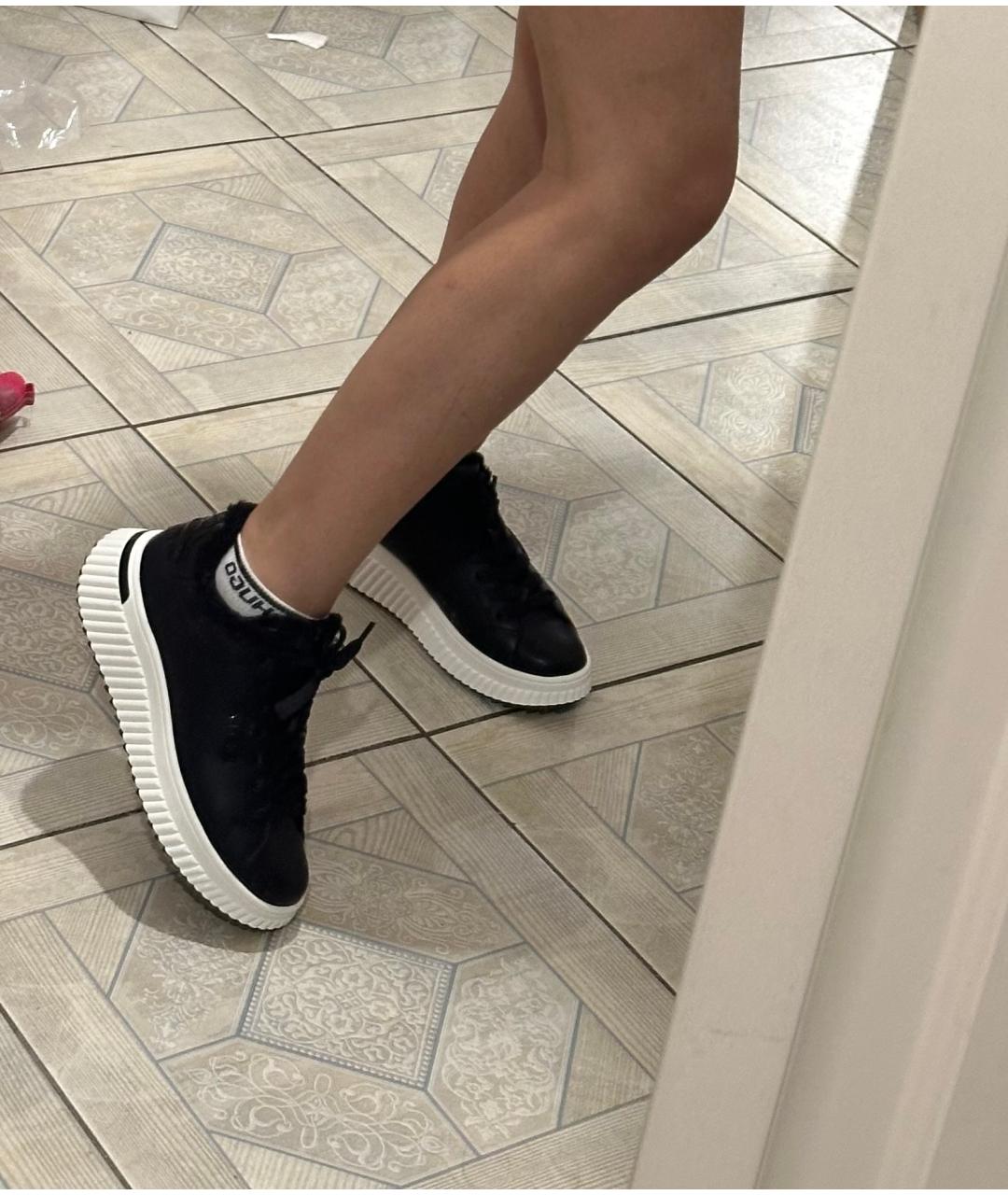 DKNY Черные кожаные кроссовки, фото 9