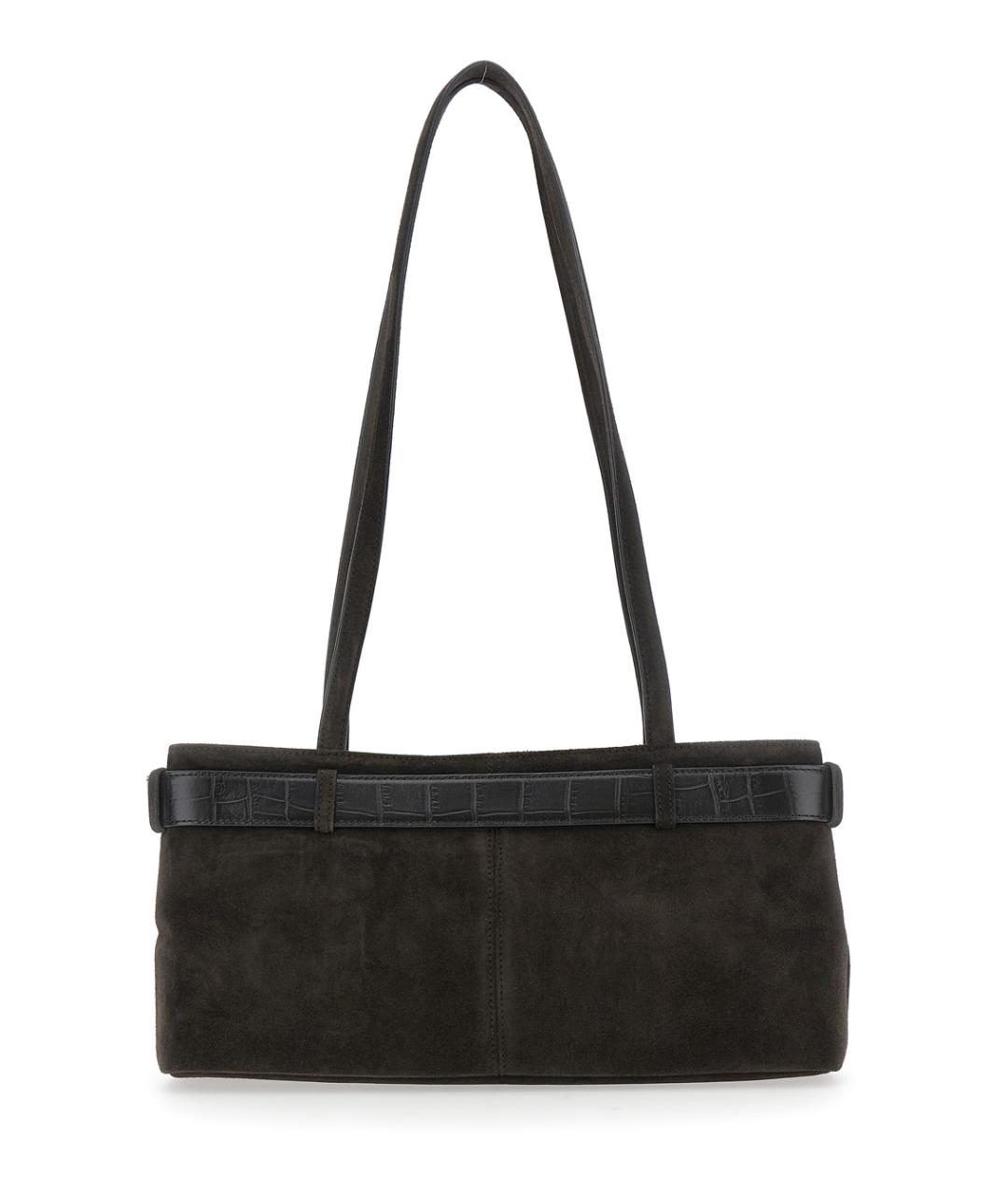 OSOI Коричневая замшевая сумка через плечо, фото 2