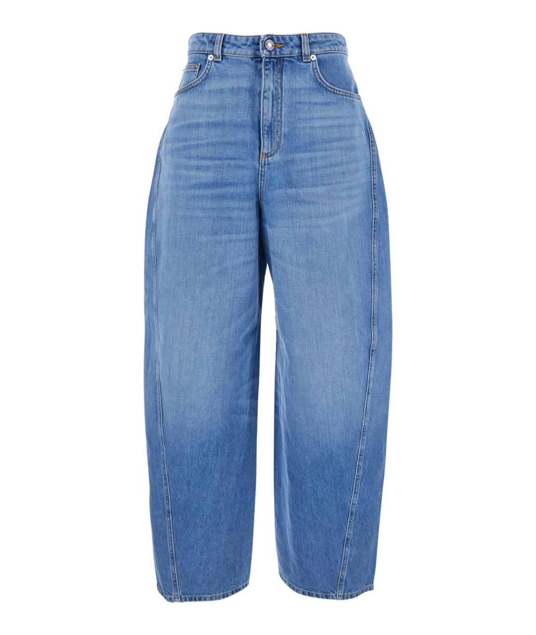 GIVENCHY Синие хлопковые джинсы клеш, фото 1