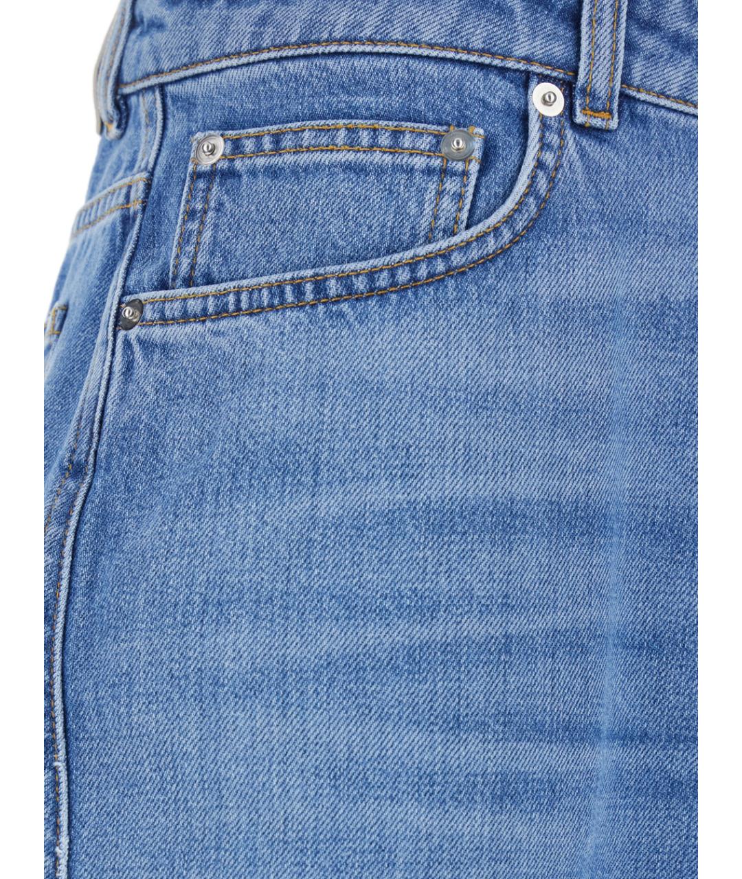 GIVENCHY Синие хлопковые джинсы клеш, фото 3