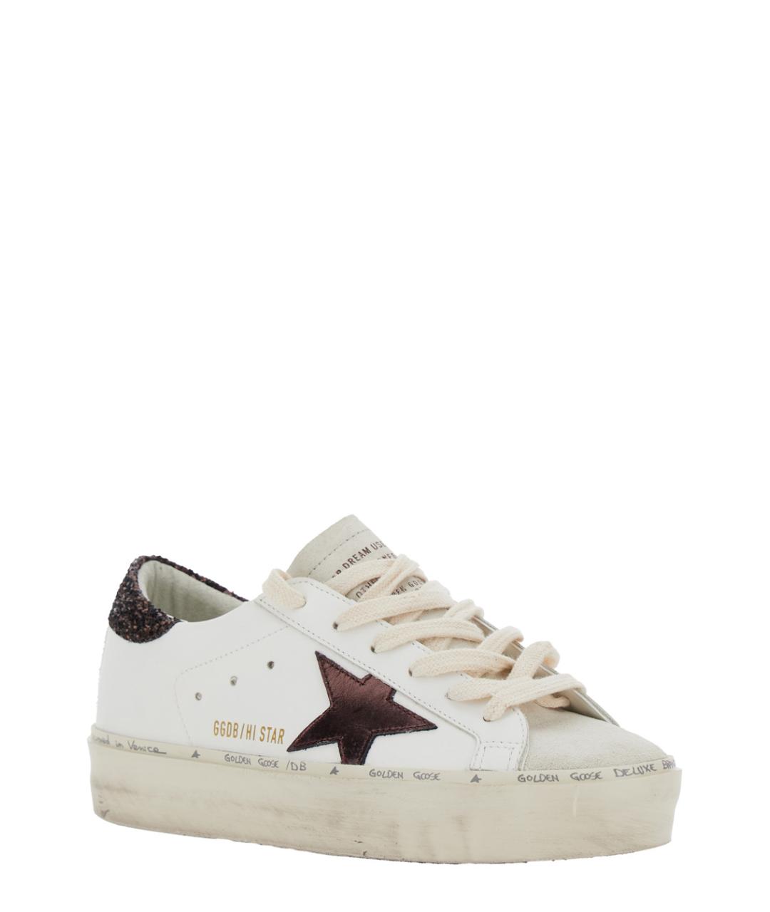 GOLDEN GOOSE DELUXE BRAND Белые кожаные кроссовки, фото 2