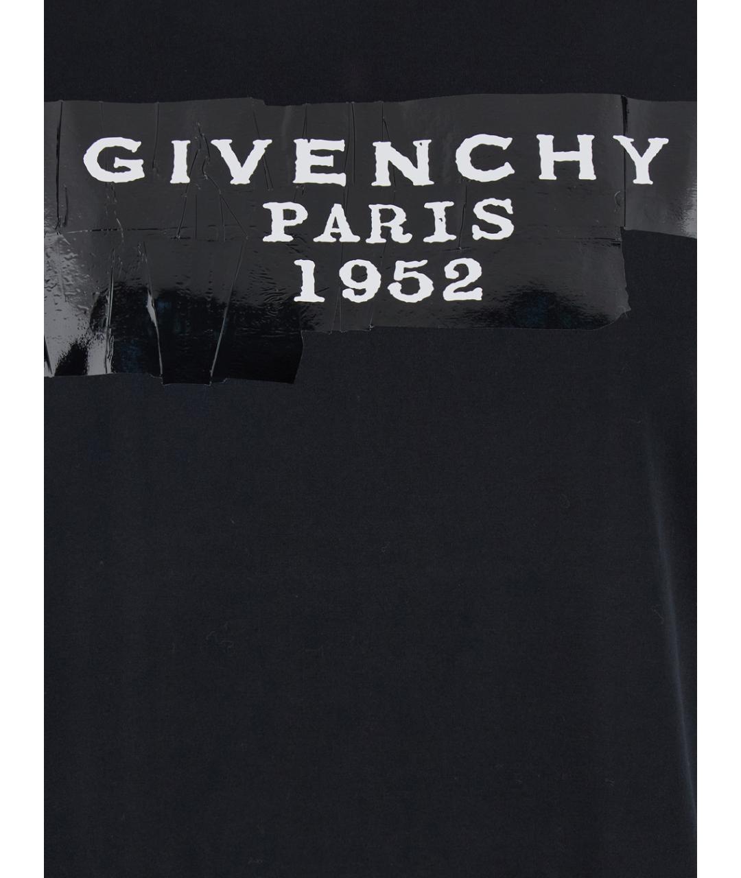 GIVENCHY Черная хлопковая футболка, фото 3