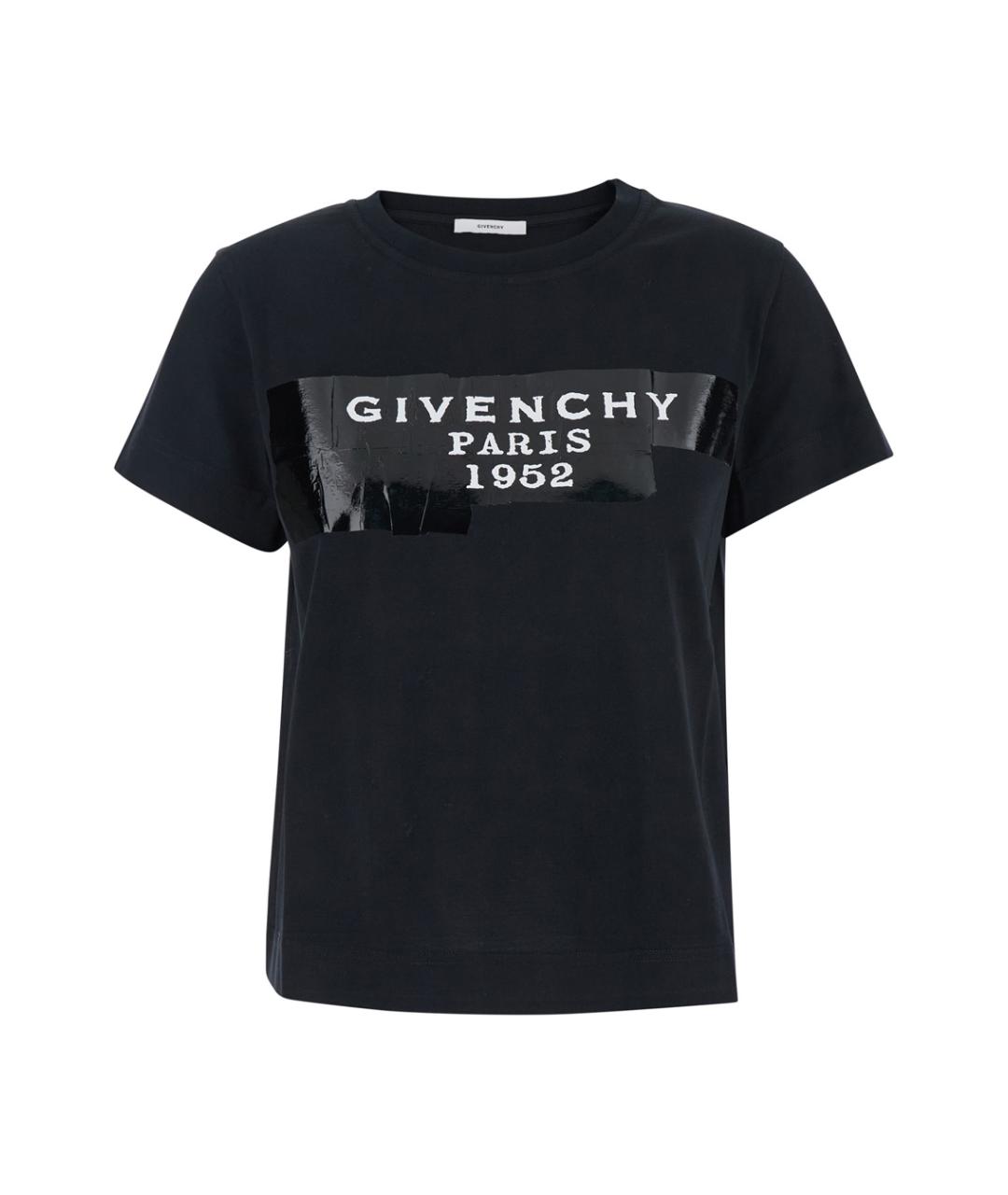 GIVENCHY Черная хлопковая футболка, фото 1