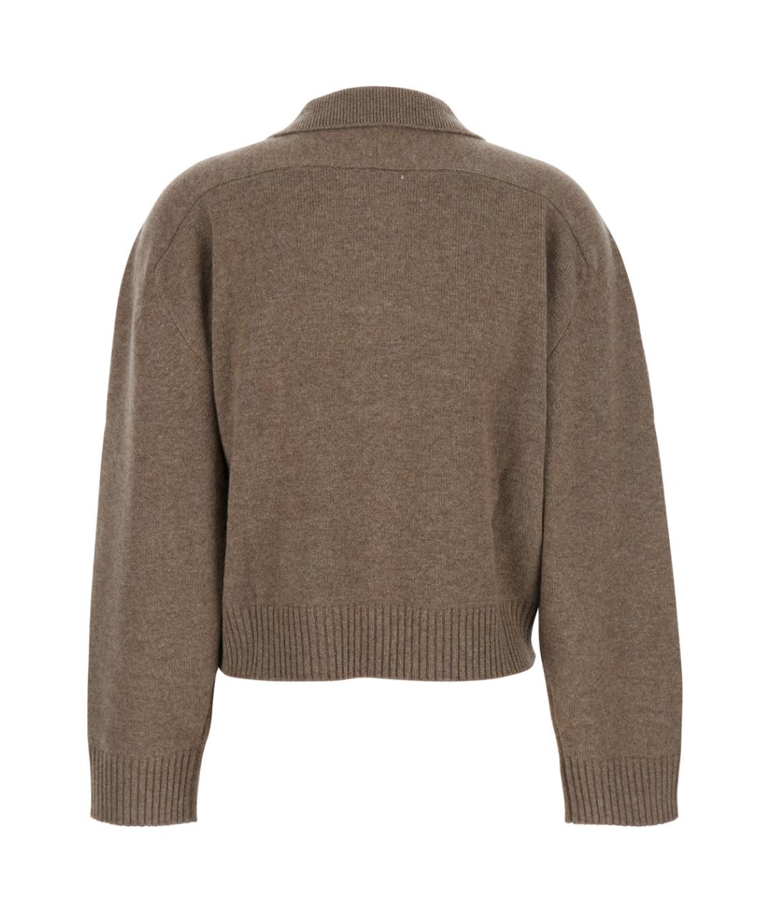 LOULOU STUDIO Коричневый кашемировый джемпер / свитер, фото 2