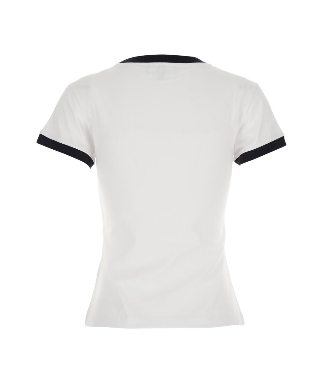 GANNI Белая хлопковая футболка, фото 2