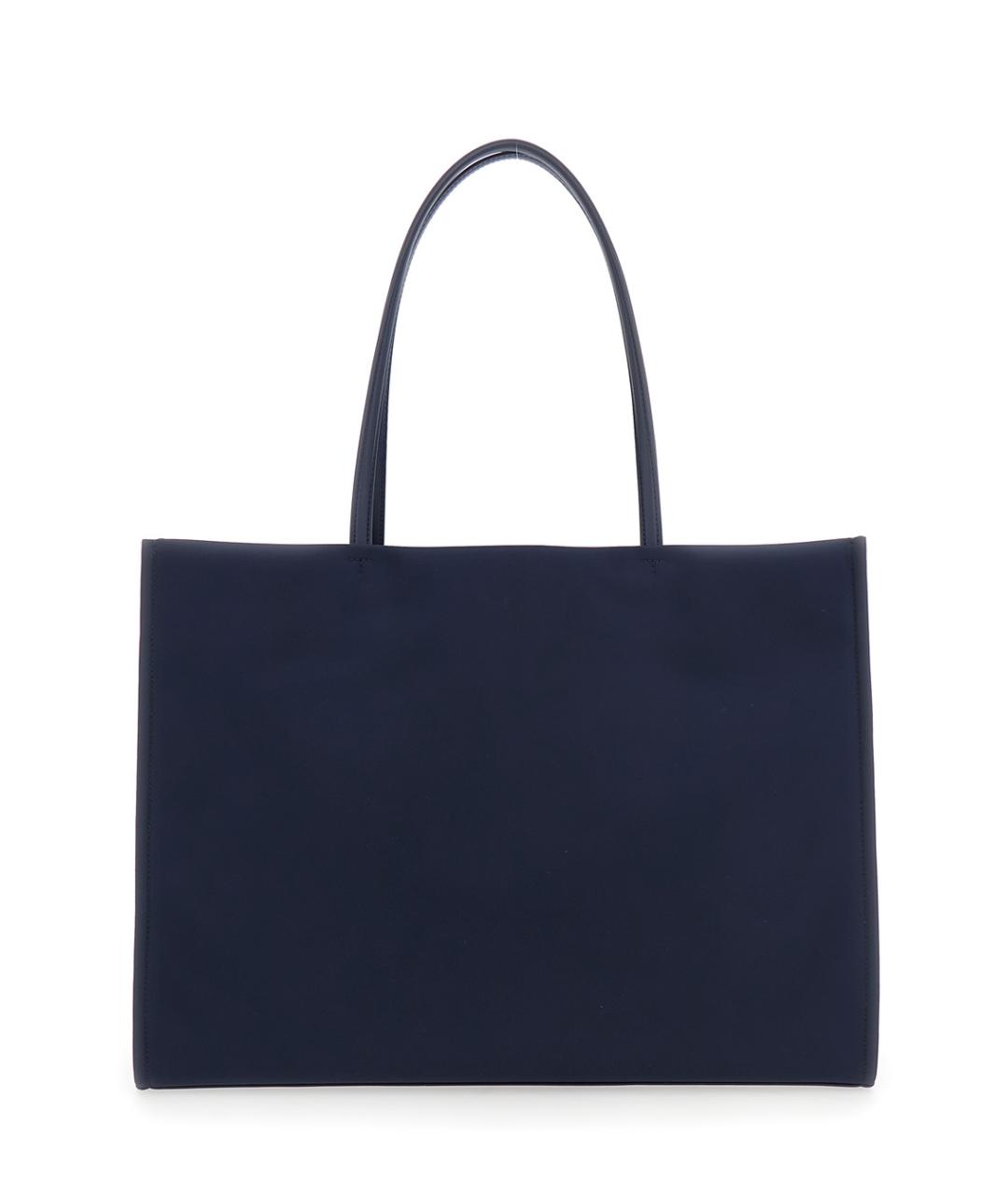 TORY BURCH Синяя синтетическая сумка тоут, фото 2