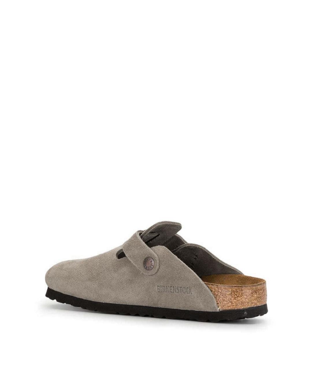 BIRKENSTOCK Бежевые замшевые мюли, фото 3