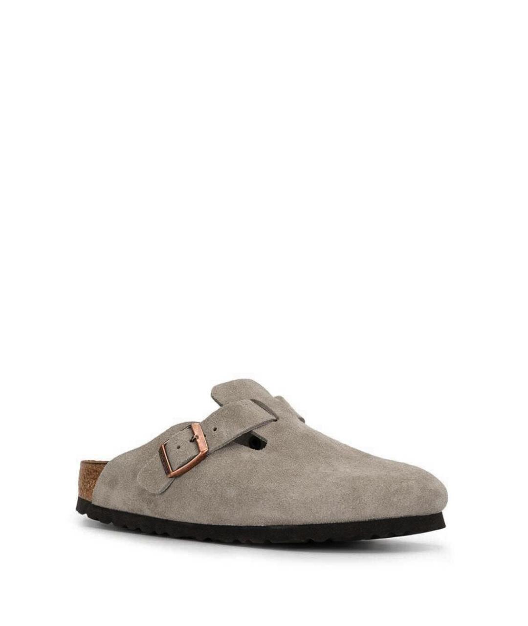 BIRKENSTOCK Бежевые замшевые мюли, фото 2