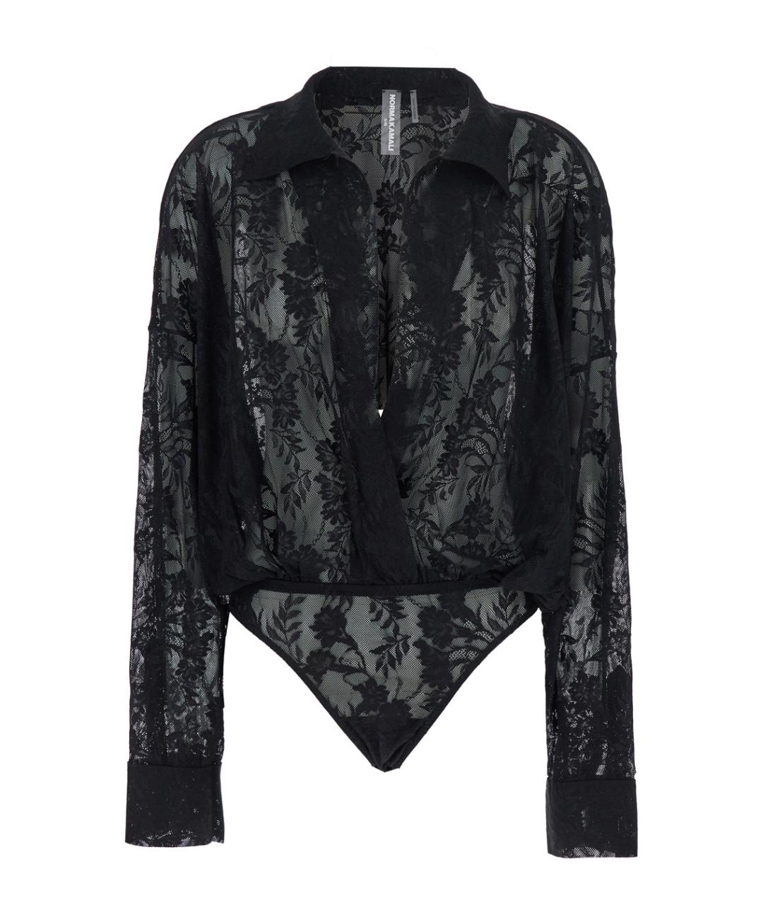 NORMA KAMALI Черная полиамидовая блузы, фото 1