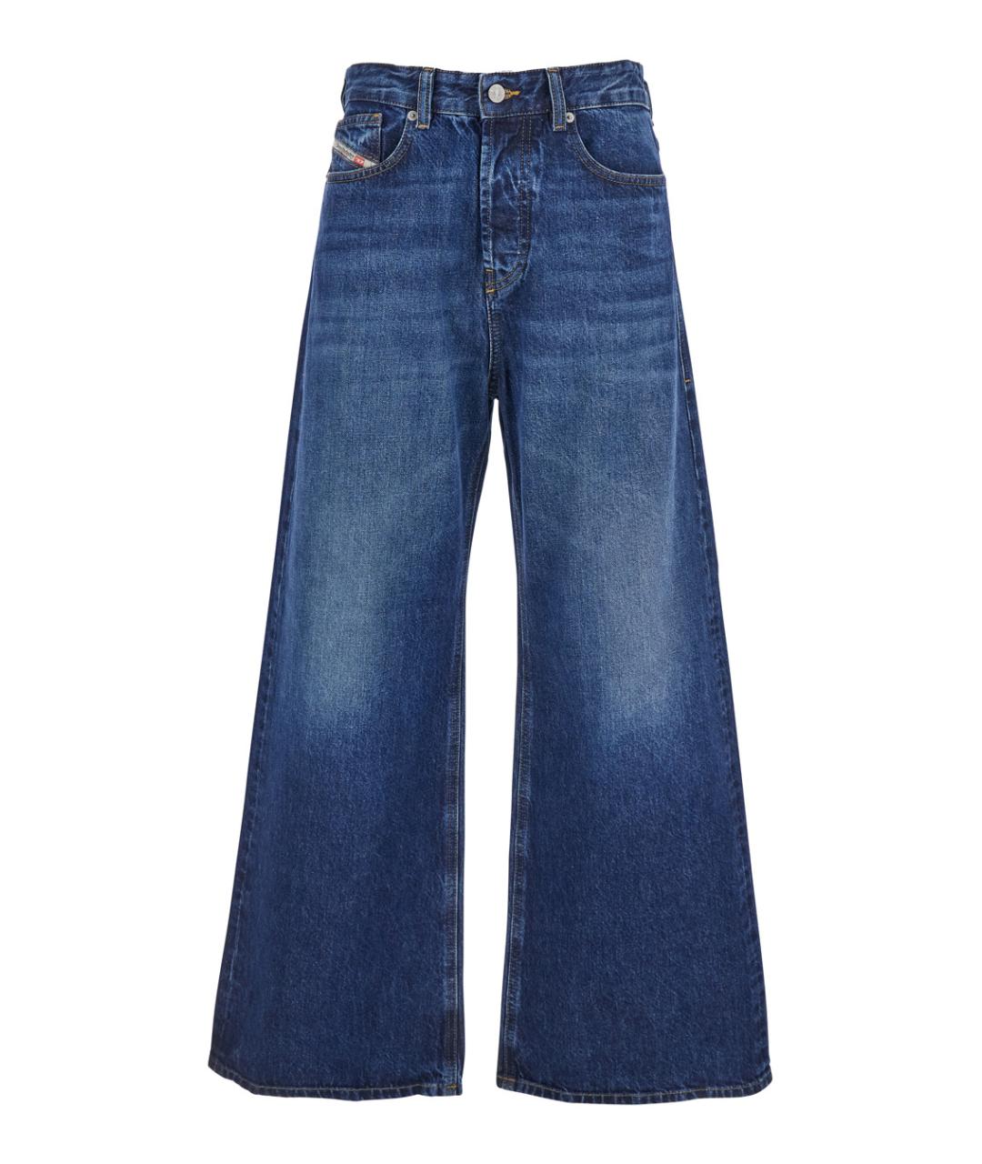 DIESEL Синие хлопковые джинсы клеш, фото 1