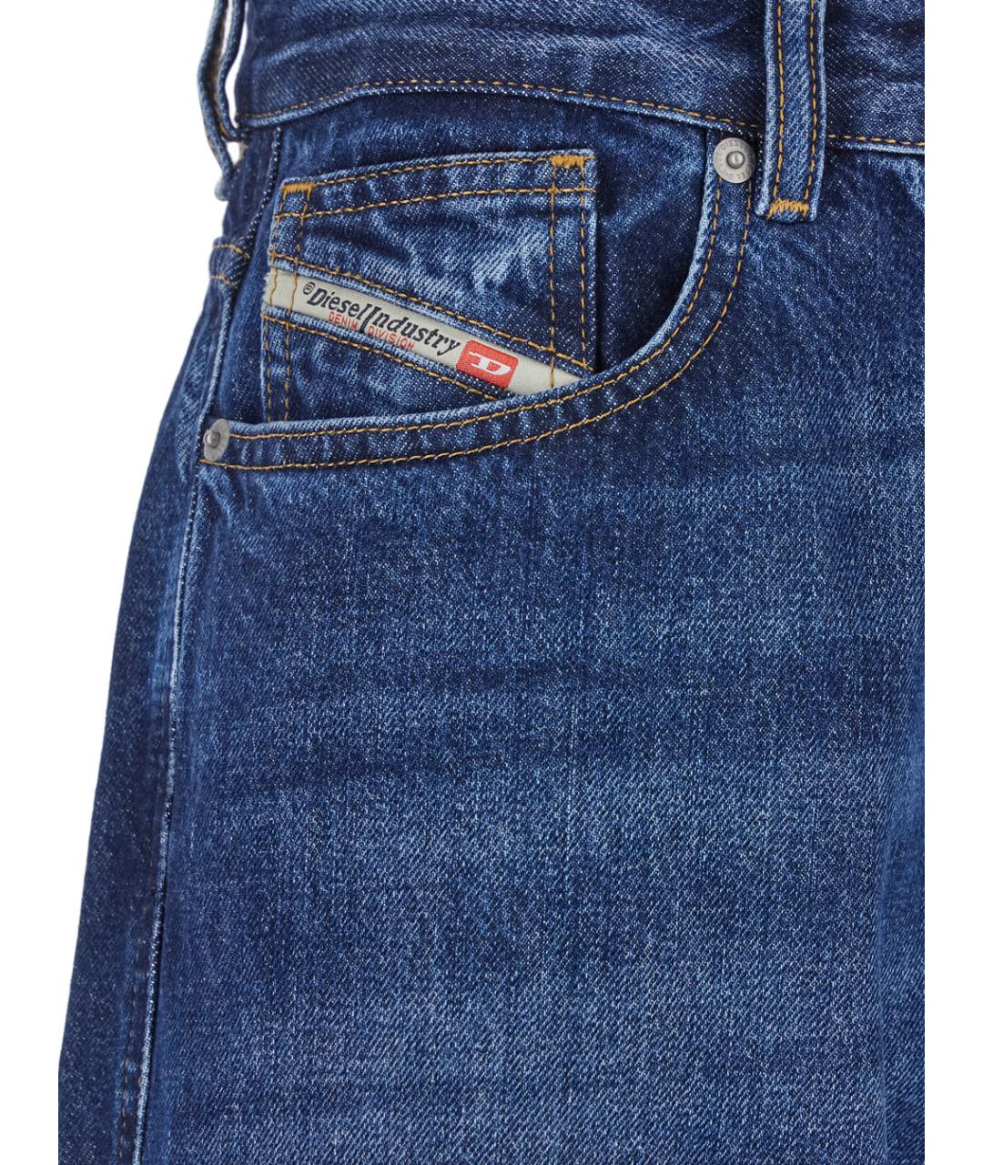DIESEL Синие хлопковые джинсы клеш, фото 3