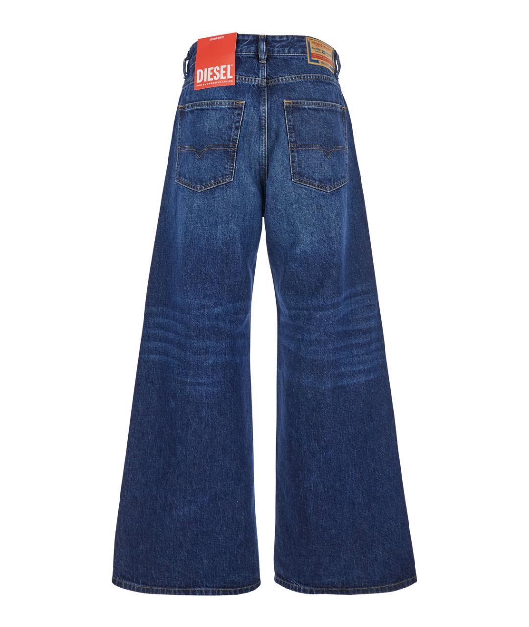DIESEL Синие хлопковые джинсы клеш, фото 2