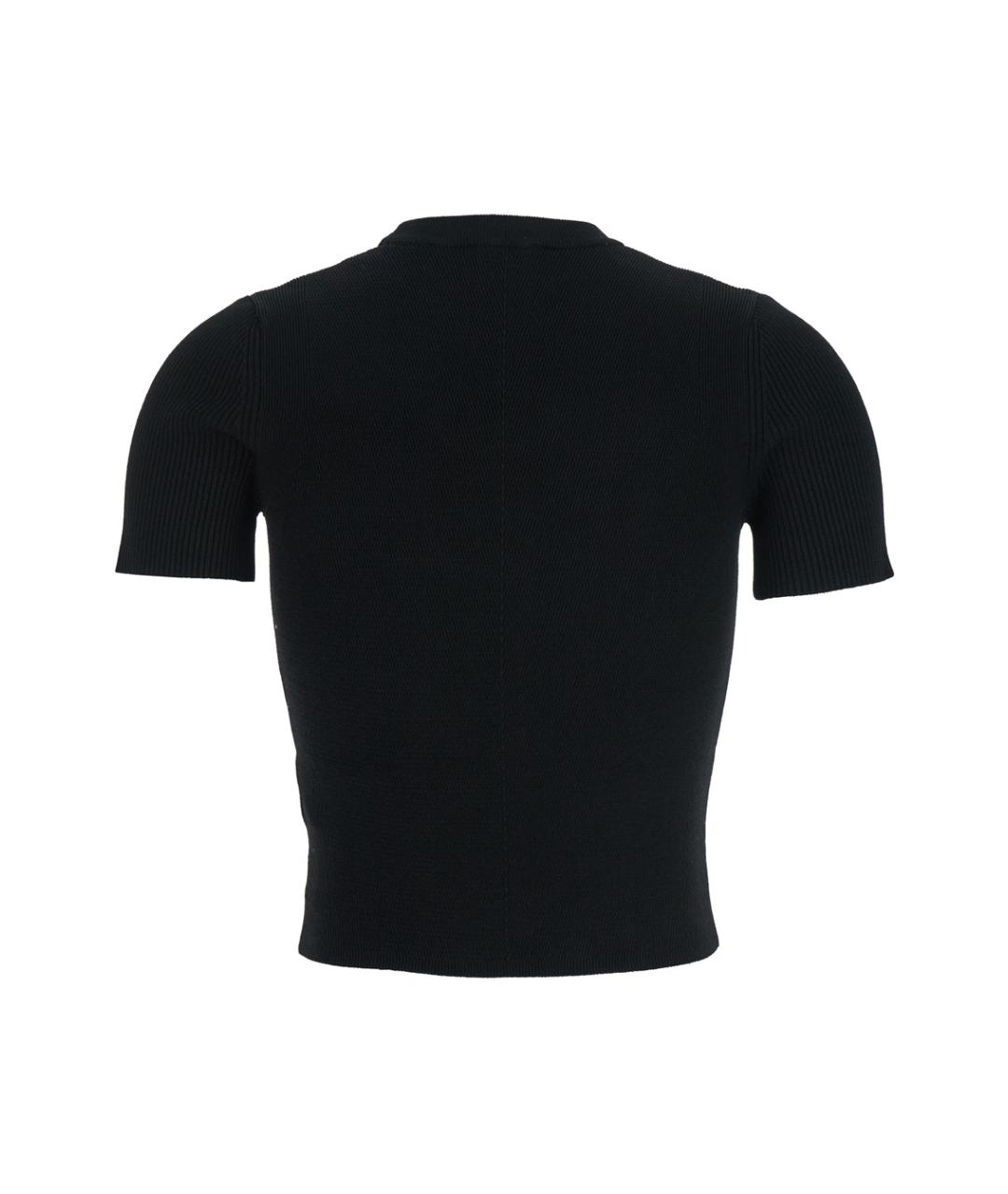 DIESEL Черная вискозная футболка, фото 2