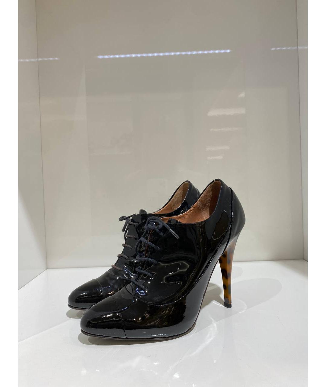 GIUSEPPE ZANOTTI DESIGN Черные ботильоны из лакированной кожи, фото 4