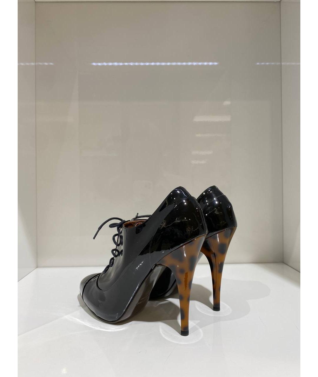 GIUSEPPE ZANOTTI DESIGN Черные ботильоны из лакированной кожи, фото 3