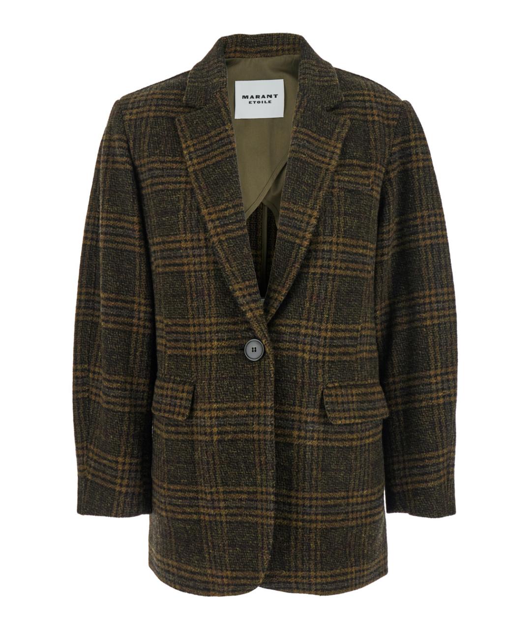 ISABEL MARANT Зеленый шерстяной жакет/пиджак, фото 1