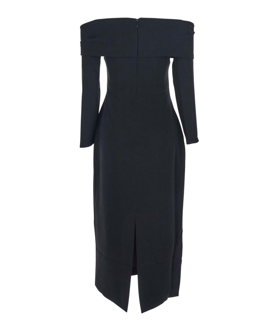 SOLACE LONDON Черное полиэстеровое вечернее платье, фото 2