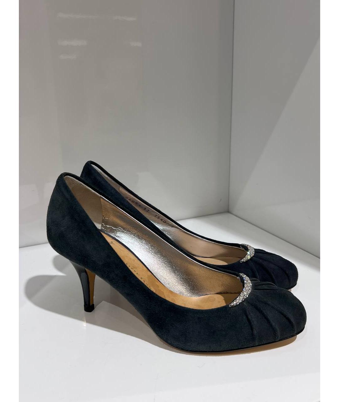 GIUSEPPE ZANOTTI DESIGN Черные замшевые туфли, фото 3