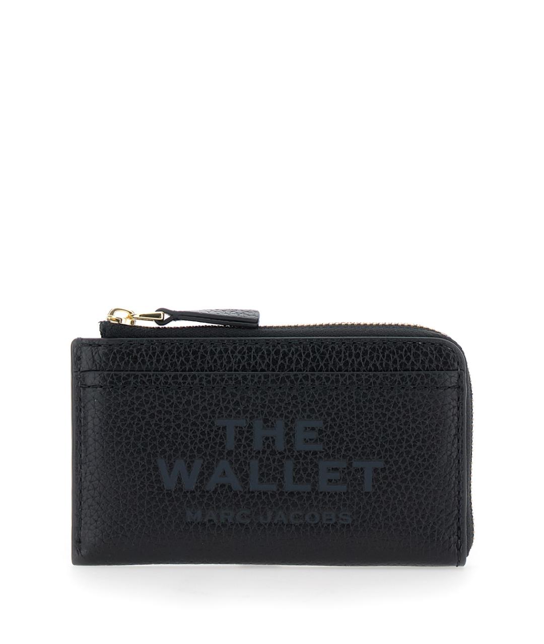 MARC JACOBS Черный кожаный кошелек, фото 1