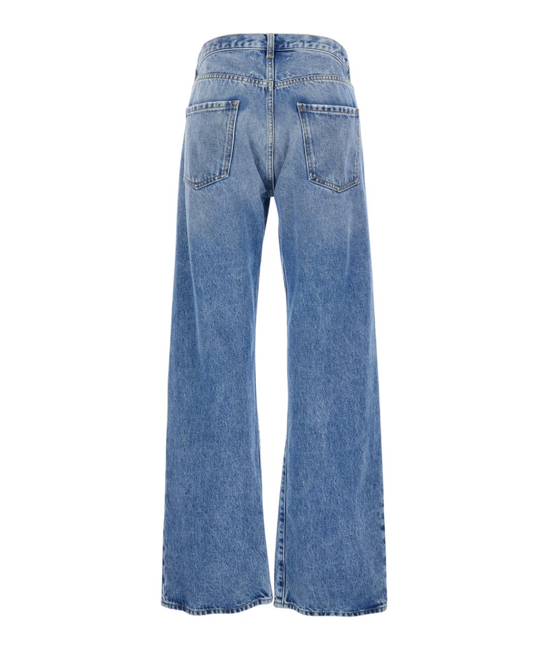 MAISON MARGIELA Синие хлопковые джинсы клеш, фото 2