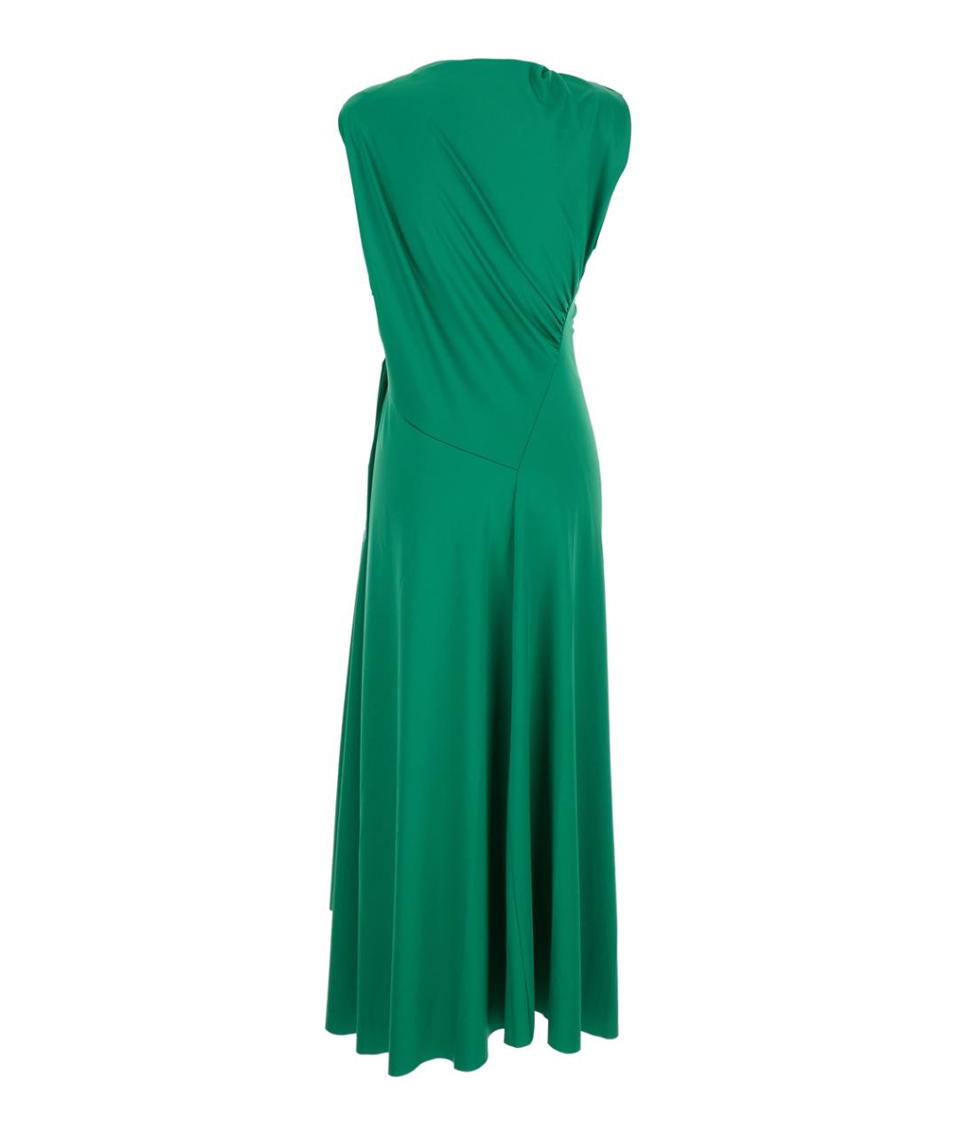 VICTORIA BECKHAM Зеленые полиэстеровое вечернее платье, фото 2
