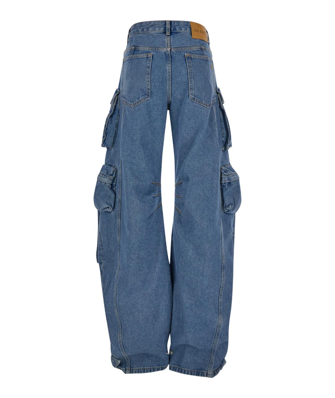 THE ATTICO Синие хлопковые джинсы клеш, фото 2