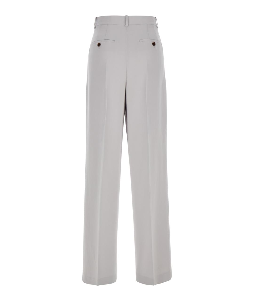 THEORY Серые прямые брюки, фото 2